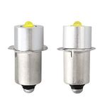 WeiXuan Yan 13.5s High Power LED lamba, yedek el feneri, DC 3V, 6V, 12V, 3W 230lm, 2 (p13.5s, sıcak beyaz)