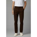 Wekame Erkek Regular Fit Rahat Kesim Keten Pantolon - Kahverengi - 38