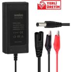 Weko 12.6 Volt - 3 Amper 5.5x2.5 Krokodil Uçlu Ledli Masaüstü Şarj Adaptörü