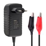 Weko 14.4 Volt 2 Amper Kırmızı Yeşil Ledli Yerli Üretim Krokodil Uçlu Akü Şarj Cihazı Aleti 14.4v-2a