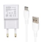 Weko WK-21434 2.1 Amper Telefon Şarj Adaptörü + Micro USB Kablo