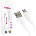 Weko WK-22017 USB To Micro USB Telefon Şarj Kablosu - Beyaz