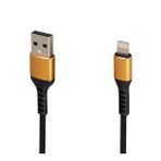 WEKO WK-22025 USB TO LIGHTNING ÖRGÜLÜ SİYAH ŞARJ KABLOSU (NO:14)