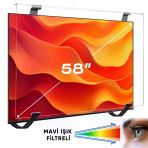 Weko Wk-29932 58" Mavi Işık Filtreli Tv Ekran Koruyucu Darbeye Dayanıklı 2Mm Optik Difüzörlü