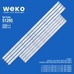 Weko Wkset 6295 37026x4-37027x4 Arçelik-Beko 50 inç TV Bar Led Takımı
