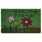 Welcome Friends 30x50 cm Pvc Taban Paspas