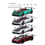 welcomein 1:24 Ölçek Pagani Huayra Buharlı Diecast Model Araba Metal – Işıklı Sesli Kapıları Açılan Koleksiyon Araç