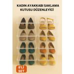 welcomein 8li Kadın Ayakkabı Koruma Kutusu Şeffaf Ayakkabı Saklama Kutusu Kadın Ayakkabı Düzenleyici