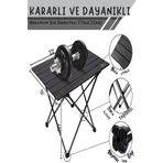 welcomein Katlanılabilir Taşınabilir Sehpa Hafif Taşıma Çantası Plaj Yürüyüş Piknik Barbekü Kamp Masası