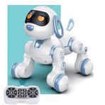 welcomein Oyuncak 30 Fonksiyonlu Uzaktan Kumandalı Şarjlı Sesli Işıklı Dokunma Algılama Programlama Robot Kedi ve Köpek (köpek)