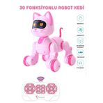 welcomein Oyuncak 30 Fonksiyonlu Uzaktan Kumandalı Şarjlı Sesli Işıklı Dokunma Algılama&Programlama Robot Kedi