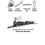welcomein Oyuncak Sesli Ve Işıklı Buhar Atan 30 Parça Classic Klasik Buharlı Tren Seti