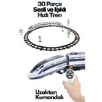 welcomein Oyuncak Uzaktan Kumandalı 30 Parça Sesli ve Işıklı 176 Cm Ray Uzunluğunda Hızlı Tren Seti