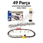welcomein Oyuncak Uzaktan Kumandalı 49 Parça Işıklı 265 Cm Hızlı Tren Set