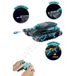 welcomein Su Bombası Tankı RC Tank Oyuncak 2.4G Uzaktan Kumanda Tankı 4WD RC Paletli Su Bombası Savaş Tankı