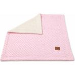 Welkın Bebek Battaniye 90X100 cm Wellsoft Polar Nohut Battaniye - Pembe - 90 x 100 cm