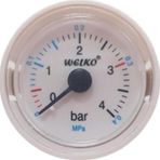 Welko Q40X1 Mt. 4 Bar Spiral Manometre