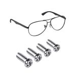 Well-aimed Ray-Ban RB3509 63 mm, RB4264 58 mm, RB4263 55 mm, RB4175 57 mm Güneş Gözlüğü Tamir Takımı ile Uyumlu Yedek Vidalar, Düz Yıldız - Gümüş