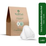 Well Pad Organic Tekrar Kullanılabilir Kadın Hijyenik Pedi Gece 2 Li