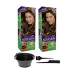 Wella 2’li Koleston Naturals 6/73 Ay Işığı Kahvesi Kalıcı Krem Saç Boyası ve Saç Boyama Seti - 6_73