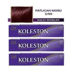 Wella Kızıl 3/66 Patlıcan Moru 3x50 ml Saç Boyası