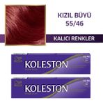 Wella Koleston 55/46 Kızıl Buyu Tüp Boya 2x Paket 8 Haftaya Kadar Kalıcı Gözalıcı Renkler