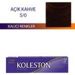 Wella Koleston 60 ml Açık Kahve 5/0 Kalıcı Krem Saç Boyası Canlı Renkler ve Kolay Uygulama