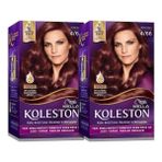 Wella Koleston Amonyaksız Krem Saç Boyası 4/66 Sıcak Kızıl 2 Adet Kadınlar İçin Canlı Renkler