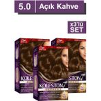Wella Koleston Koleston Supreme Kit Saç Boyası 5/0 Açık Kahve X3 Adet