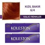 Wella Koleston Krem Boya 6/4 Kızıl Bakır 2x Paket Amonyaklı Kalıcı Renkler İçin Özel Formül
