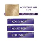 Wella Koleston Krem Tüp Saç Boya 50ml - WELLA KOLESTON KREM TÜP SAÇ BOYASI 11/1 Açık küllü Sarı 50ml x 3 adet