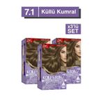 Wella Koleston Supreme Kit Saç Boyası 7/1 Küllü Kumral X3 Adet