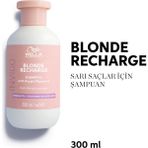 Wella Professionals Invigo Blonde Recharge 300 ml Vitaminli Cool Blonde Nötrleştirici Mor Şampuan Boyalı Yıpranmış Saçlar için