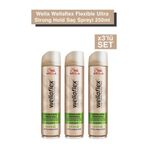 Wella Wellaflex Flexible Ultra Strong Hold Saç Spreyi - 250 ml x3’lu Set