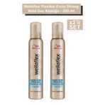 Wella Wellaflex Invisible Hold Görünmez Tutuş Sağlayan Saç Köpüğü Extra Strong Hold 200 ml x2 Adet