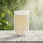 Wellasya Doğal Kabak Banyo Eldiven Lif Peeling Etkili, Ölü Deri Arındırıcı, Vücut Temizleme Lifi - Renk