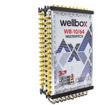 Wellbox 10/64 Uydu Santrali Kaskatlı/Sonlu Multiswitch WXM-1064