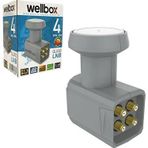Wellbox 4'lü Lnb Dörtlü (Quad) Gold 0.1db 3D 4K Wellbox WXL-204