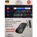 Wellbox Vega Wifi Anten Dahil Çanaklı Çanaksız 2024 Model Full Hd Uydu Alıcı Free Ip Tiktok Youtube Siyah