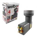 Wellbox WXL-104QTR Gold 0.1DB 3D 4K Dörtlü Santral LNB