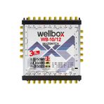 wellbox Yüksek Sinyal Toplama Özellikli 12 Daireli Merkezi Uydu Santralı Adaptör Dahil Multiswitch 10/12