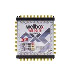 wellbox Yüksek Sinyal Toplama Özellikli 16 Daireli Merkezi Uydu Santralı Adaptör Dahil Multiswitch 10/16