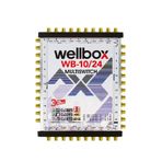 wellbox Yüksek Sinyal Toplama Özellikli 24 Daireli Merkezi Uydu Santralı Adaptör Dahil Multiswitch 10/24