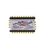 wellbox Yüksek Sinyal Toplama Özellikli 8 Daireli Merkezi Uydu Santralı Adaptör Dahil Multiswitch 10/8