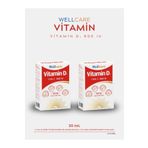 Wellcare Vitamin D3 600 IU 30 ml 2'li
