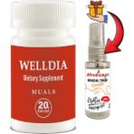 Welldia Pro Prost Caps: Erkeklere Katılıkta Sertlikte Uzun Süren Etkileşim Formüllü 20LI + Afrodizayn Masaj Yağı 30ML - 1li