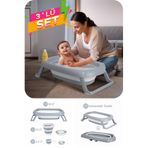 Wellgro 3 Parça Katlanır Bebek Küveti, Katlanır Küvet