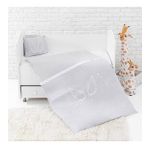 Wellgro Angel Wings 3 Parça Bebek Nevresim Takımı -Gri