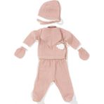 Wellgro Angel Wings Hastane Çıkışı Müslin 5'li Yeni Doğan Seti-Pembe - Yenidoğan