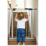 Wellgro Bebek Güvenlik Kapısı Otomatik Kilit, Çift Emniyetli 75-80 cm Gri